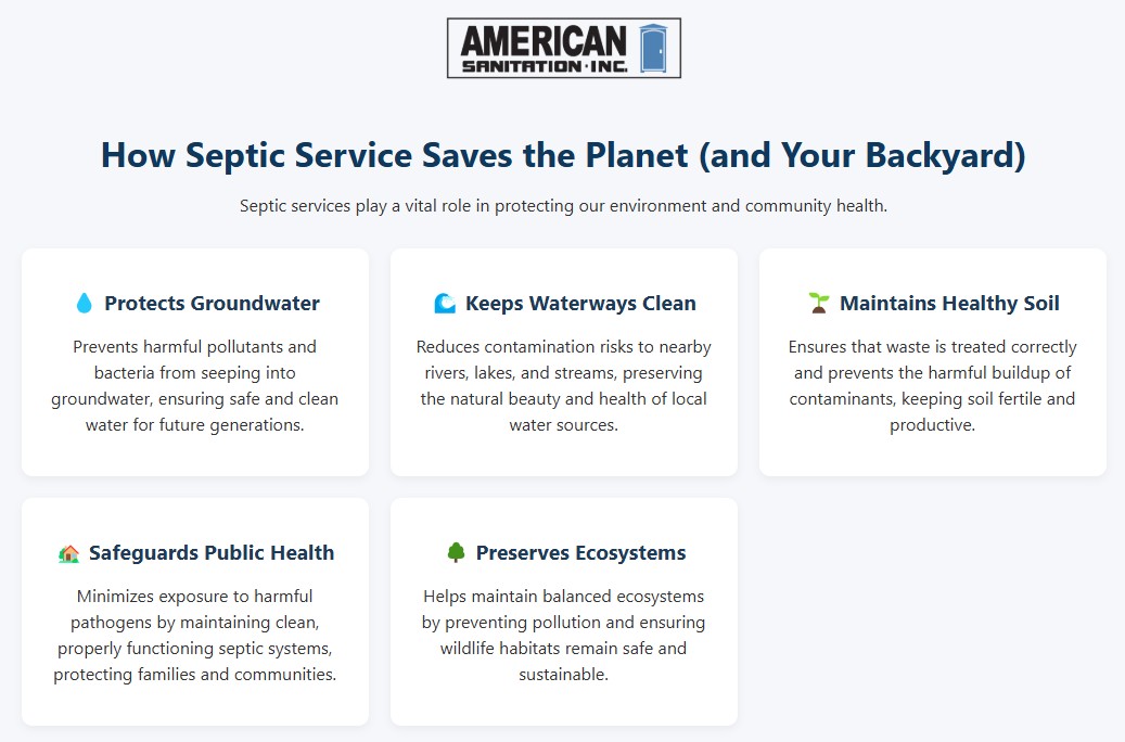How Septic Service Saves the Planet